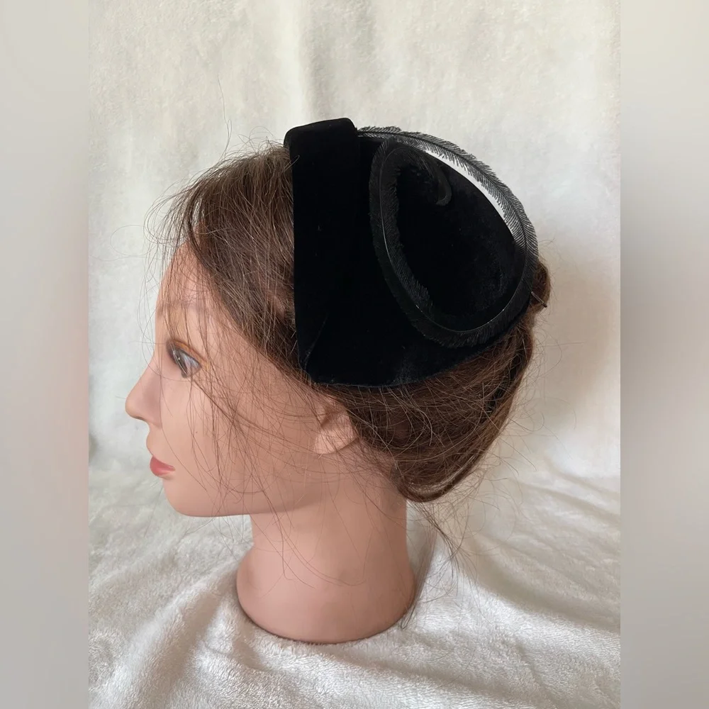Vintage Bollock’s of Pasadena sportswear fascinator pill hat racetrack headband - Picture 4 of 16